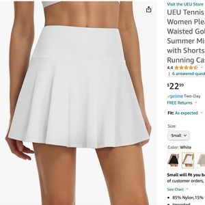 Size small white skirt!